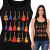 TANK TOP DAMSKI  HORROR CUTE GUITAR ROCK